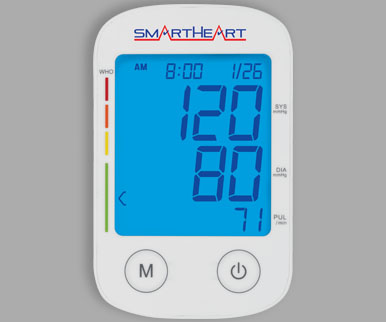 Veridian Healthcare Smartheart Automatic Arm Digital Blood Pressure  Monitor, White, Universal (01-550)