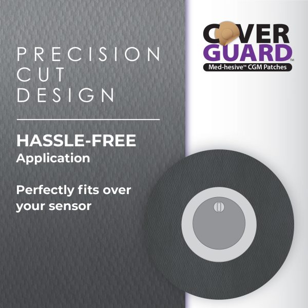 CoverGuard CGM Overpatch | Freestyle Libre 3 | Black Center-cut Design| 25-Count | Waterproof Adhesive | Anti-Fray | Easy Application & Removal | Made in USA | Sensor Protection - Image 6