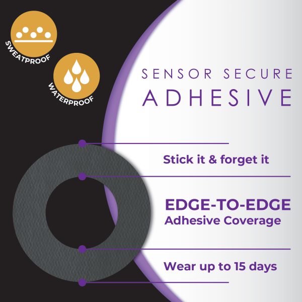 CoverGuard CGM Overpatch | Freestyle Libre 3 | Black Center-cut Design| 25-Count | Waterproof Adhesive | Anti-Fray | Easy Application & Removal | Made in USA | Sensor Protection - Image 8