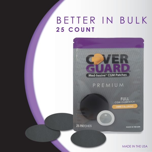 CoverGuard CGM Overpatch | Freestyle Libre 3 | Black Full Coverage Design| 25-Count | Waterproof Adhesive | Anti-Fray | Easy Application & Removal | Made in USA | Sensor Protection - Image 9