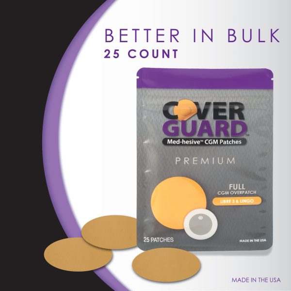 CoverGuard CGM Overpatch | Freestyle Libre 3 | Tan Full Coverage Design| 25-Count | Waterproof Adhesive | Anti-Fray | Easy Application & Removal | Made in USA | Sensor Protection - Image 9