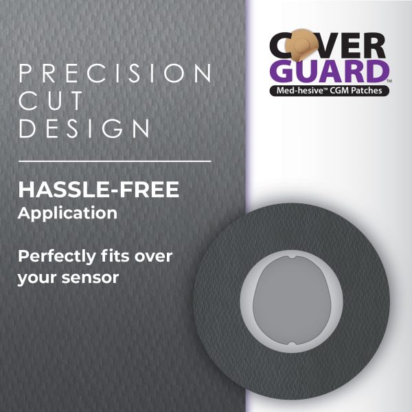 CoverGuard CGM Overpatch | Dexcom G7, Stelo | Black Center-cut Design| 25-Count | Waterproof Adhesive | Anti-Fray | Easy Application & Removal | Made in USA | Sensor Protection - Image 6