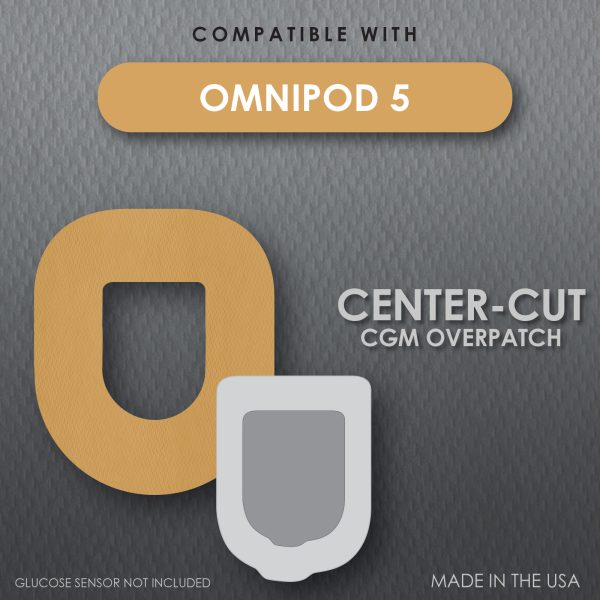 CoverGuard CGM Overpatch | Omnipod 5 Insulin Pod | Tan Center-cut Design| 25-Count | Waterproof Adhesive | Anti-Fray | Easy Application & Removal | Made in USA - Image 2