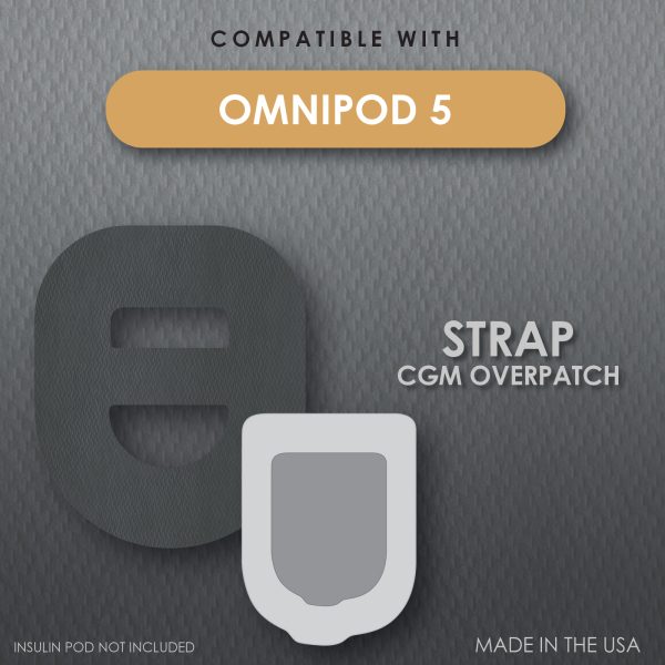CoverGuard CGM Overpatch | Omnipod 5 Insulin Pod | Black Cross-strap Design| 25-Count | Waterproof Adhesive | Anti-Fray | Easy Application & Removal | Made in USA - Image 2