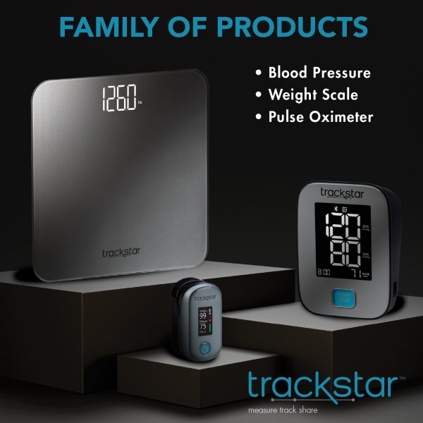 Trackstar Smart Digital Weight Scale | 440 lb Weight Capacity | Trackstar Monitoring App | Bluetooth iOS & Android Compatible | Measure, Track, and Share Results - Image 10