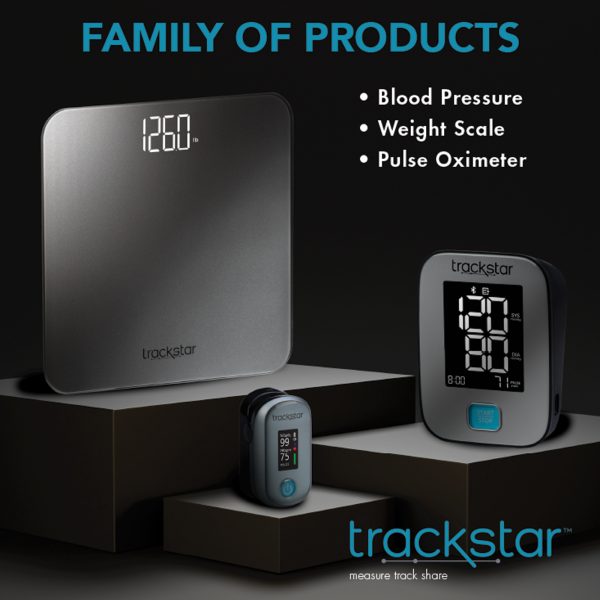 Trackstar Smart Wide-Platform Digital Weight Scale | 550 lb Weight Capacity | Trackstar Monitoring App | Bluetooth iOS & Android Compatible | Measure, Track, and Share Results - Image 9