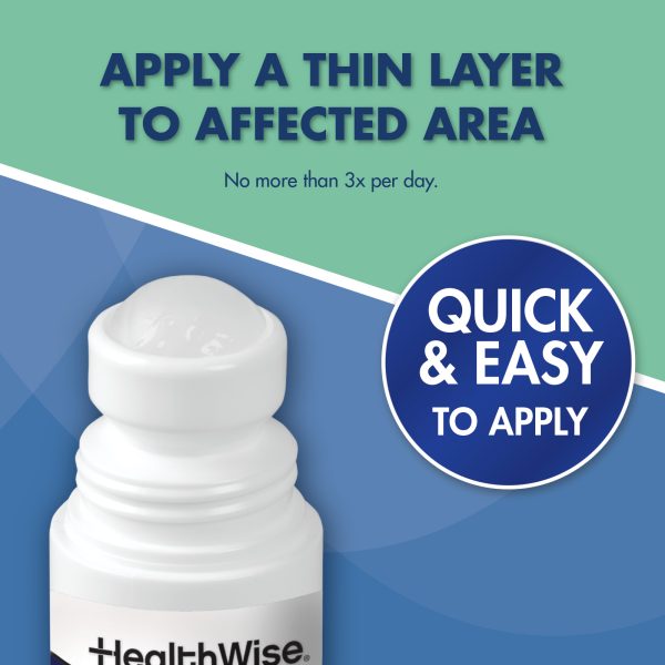 HealthWise 6% Menthol Roll-On | Cold Hot Sensation | Pain Relief Gel | 3 oz. 88.5 mL | Quick-Dry Formula | Immediate Penetrating Action | Topical Analgesic - Image 6