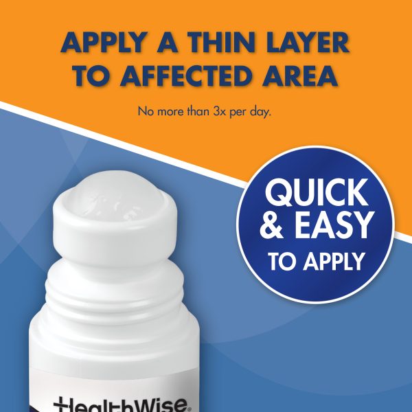 HealthWise 2X Medicated Roll-On | 10% Menthol + 20% Methyl Salicylate | Pain Relief Cream | 3 oz. 88.5 mL | Quick-Dry Formula | Immediate Penetrating Action | Topical Analgesic - Image 5